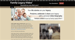 Desktop Screenshot of familylegacyvideo.com