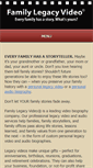 Mobile Screenshot of familylegacyvideo.com