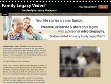 Tablet Screenshot of familylegacyvideo.com